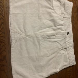 White corduroy ROXY skirt